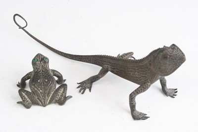 Lot 151 - An incised metal model of a Chinese...