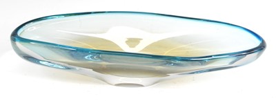 Lot 65 - A 1960s Murano heavy art glass table bowl, of...