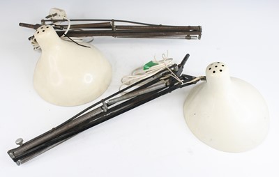 Lot 144 - A pair of vintage anglepoise desk mounted work...