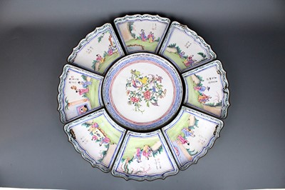 Lot 2170 - A set of Chinese Canton enamel Hors d’Oeuvres...