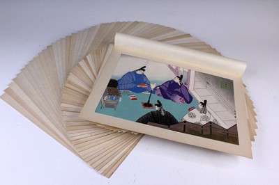 Lot 2242 - A near-complete set of Japanese woodblock...