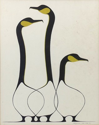 Lot 206 - Benjamin Chee Chee (Canadian 1944-1977) -...