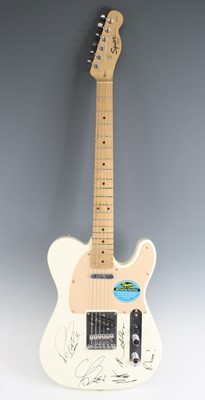 Lot 587 - A Fender Squier Affinity Series telecaster six...