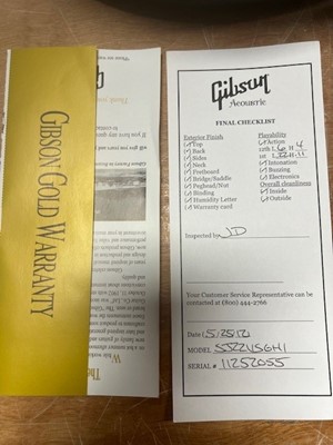Lot 586 - A Gibson Standard SJ-200 electro acoustic...