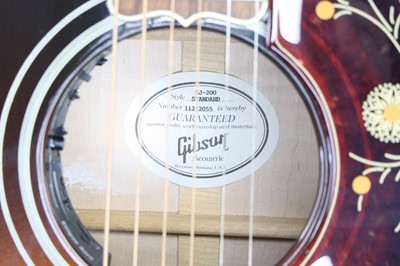 Lot 586 - A Gibson Standard SJ-200 electro acoustic...