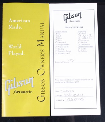 Lot 586 - A Gibson Standard SJ-200 electro acoustic...