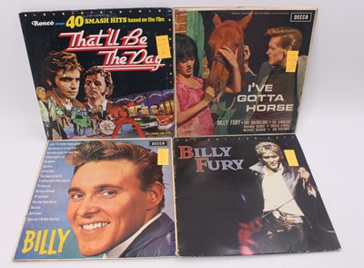 Lot 555 - Billy Fury - A collection of 12" vinyl LPs to...