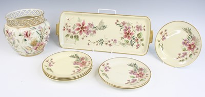 Lot 23 - A Zsolnay Pecs pottery jardiniere, with...