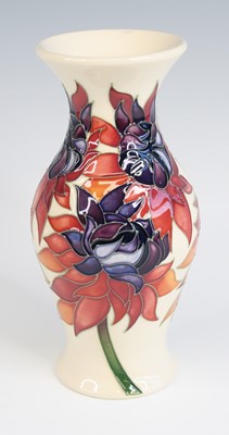 Lot 2 - A contemporary Moorcroft Red Ruby pattern...