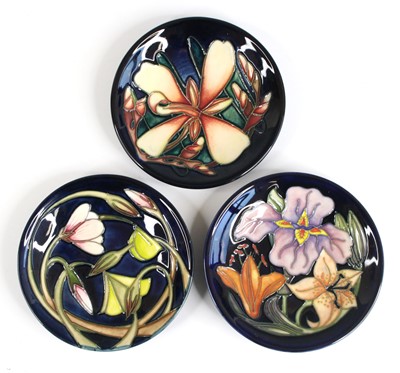 Lot 10 - A collection of three contemporary Moorcroft...