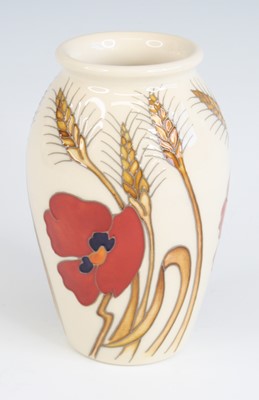 Lot 11 - A contemporary Moorcroft Harvest Poppy pattern...