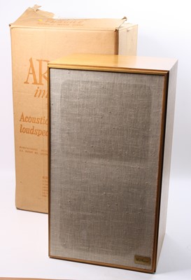 Lot 625 - A pair of AR-3a teak cased loudspeakers,...