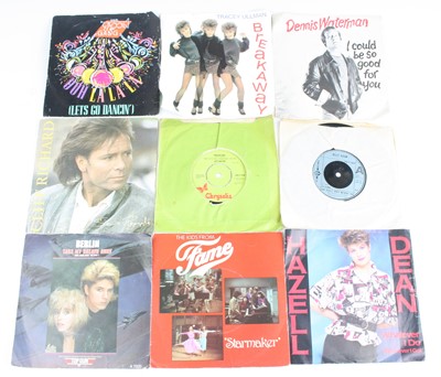 Lot 574 - A large collection of assorted 7" singles,...