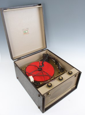 Lot 662 - An HMV record player model RC120 / 4H, w.38, d....