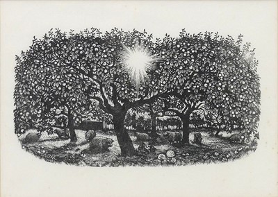 Lot 212 - Michael Renton (1934-2001) - Apple Trees, wood...