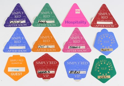 Lot 717 - A large collection of backstage passes from...