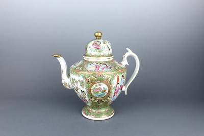 Lot 2160 - A large Chinese Canton famille rose teapot and...