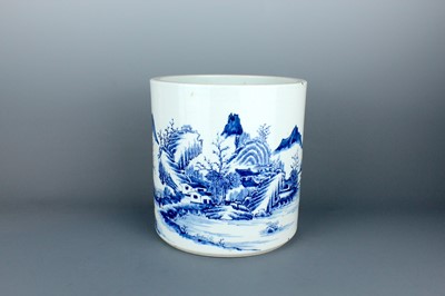 Lot 2191 - A large Chinese blue and white ‘landscape and...