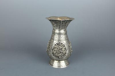 Lot 2064 - A silver “birds and flowers” vase, Republican...