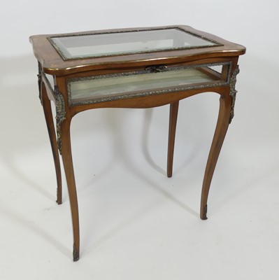Lot 1450 - A circa 1900 French rosewood and marquetry...