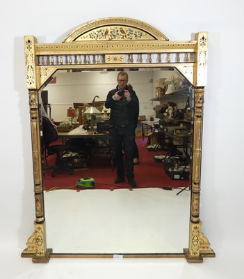 Lot 1374 - A Victorian Aesthetic Movement giltwood and...