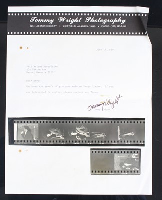 Lot 694 - Percy Sledge, a typed letter on Tommy Wright...