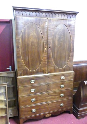 Lot 1399 - A Regency mahogany and inlaid...