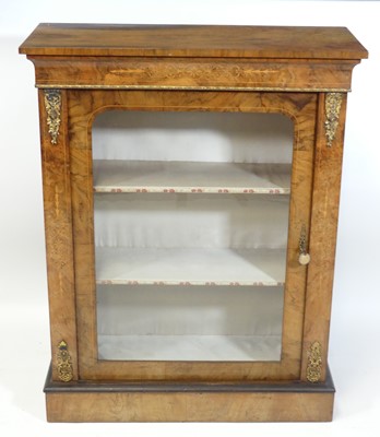 Lot 1380 - A Victorian figured walnut pier...