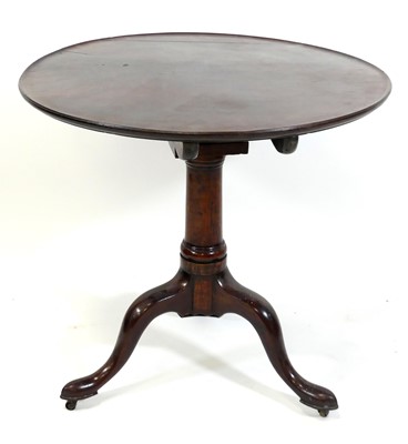 Lot 1431 - A George III mahogany pedestal tripod table,...