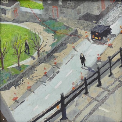 Lot 287 - Ruth Stage (b.1969) - From The Bridge, tempera...