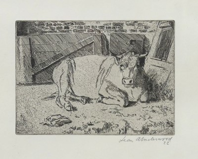 Lot 288 - Leon Underwood (1890-1975) - Heifer, etching,...