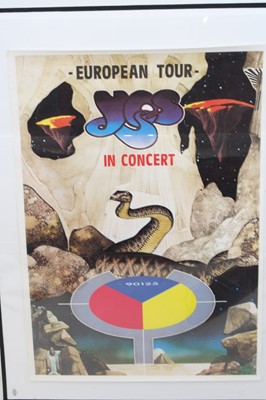Lot 708 - Yes - 90125 European Tour Poster, 86 x 61cm...