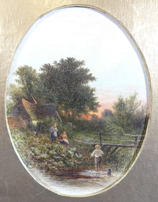 Lot 1315 - Walter Williams (1834-1906) - Fishing scene at...
