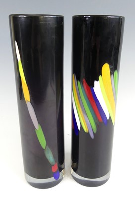 Lot 86 - A pair of Czechoslovakian studio black...