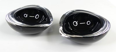 Lot 75 - Nuutajärvi Notsjo - a pair of glass miniature...
