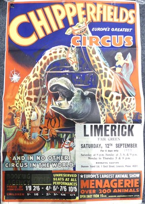 Lot 183 - A Chipperfields Circus vintage colour...