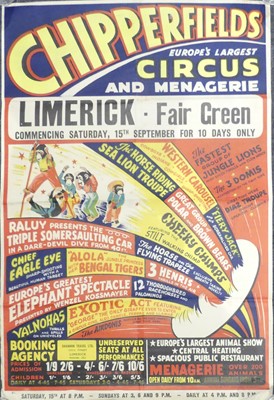 Lot 185 - A Chipperfields Circus vintage colour...