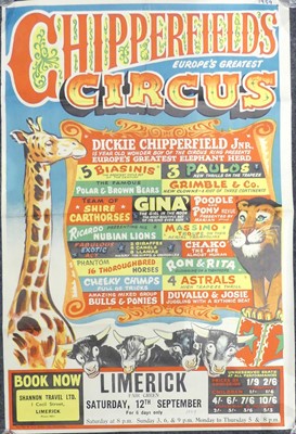 Lot 187 - A Chipperfields Circus vintage colour...