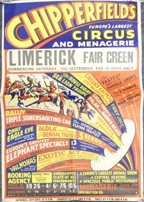 Lot 188 - A Chipperfields Circus vintage colour...