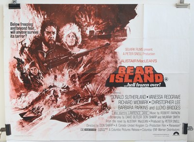 Lot 770 - Bear Island, 1976 UK quad poster, starring...