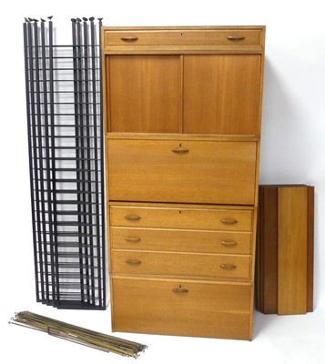 Lot 368 - An extensive 1970s Ladderax teak four-bay...