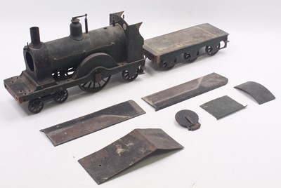 Lot 104 - Gauge 2 live steam part built loco loosely...