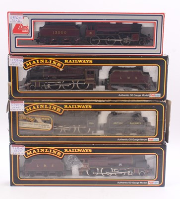Lot 416 - Four 00 gauge locos to include a Lima LMS crab,...