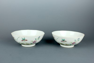 Lot 2125 - A pair of Chinese famille rose ‘butterfly’...
