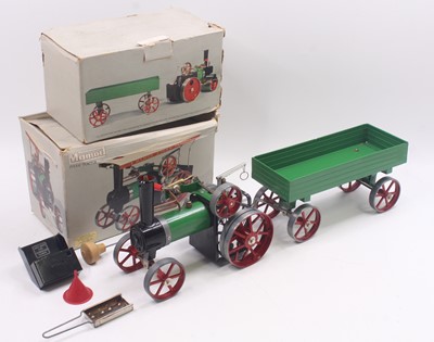 Lot 46 - Mamod TE1A traction engine, in green, with a...