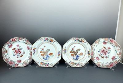 Lot 2148 - Two pairs of Chinese export famille rose...