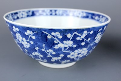 Lot 2022 - Two Chinese blue and white bowls, Qing Dynasty,...
