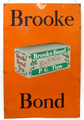 Lot 180 - A Brooke Bond Tea 'P.G. Tips' advertising sign,...