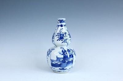 Lot 2173 - A Chinese blue and white double gourd vase,...
