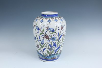 Lot 2222 - A large Persian pottery baluster vase,...